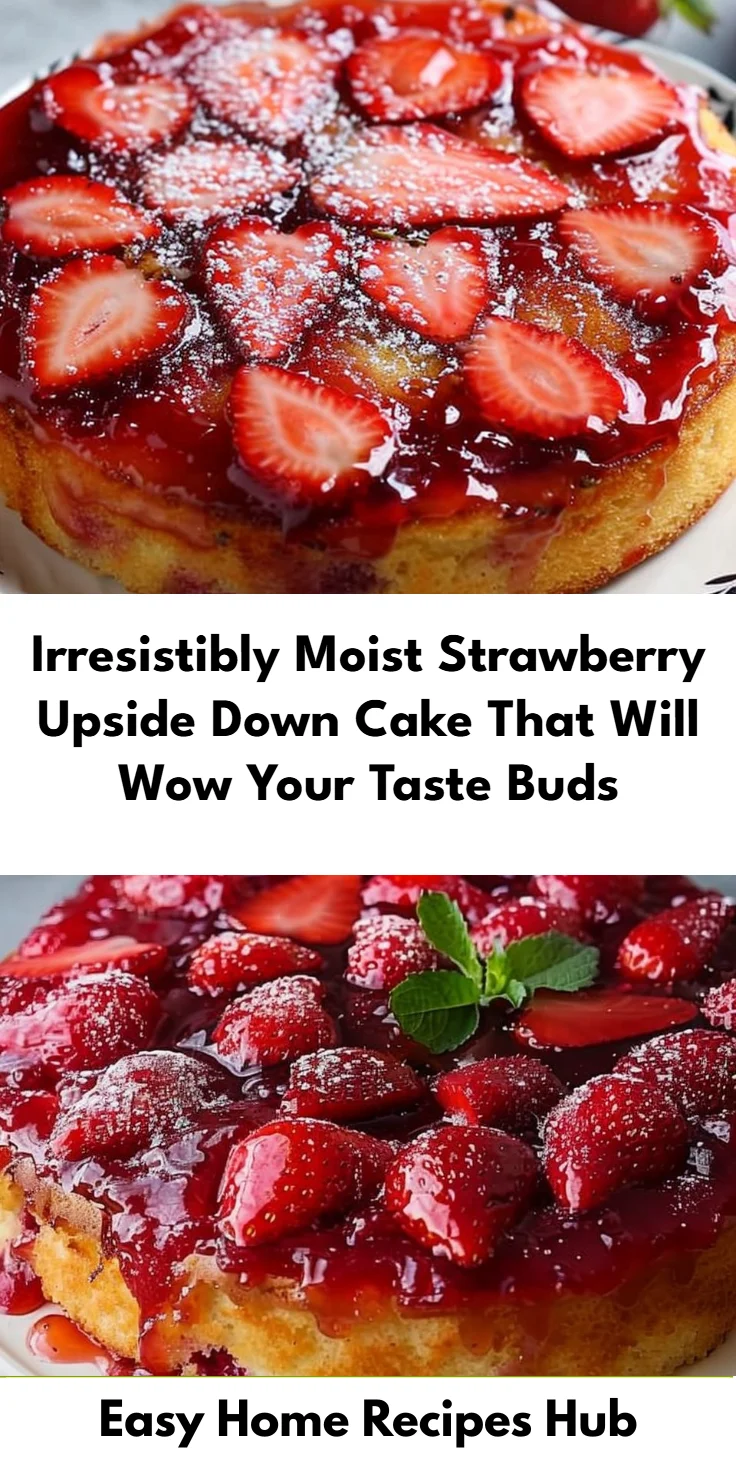 Strawberry Upside-Down Cake Recipe