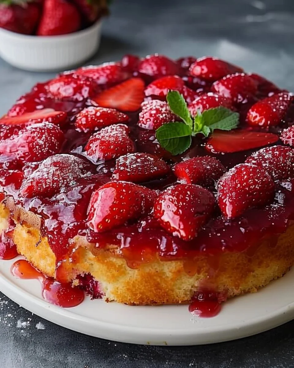 Strawberry Upside Down Cake