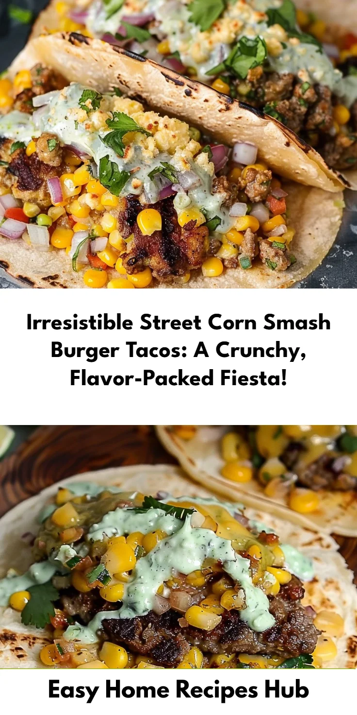 Street Corn Smash Burger Tacos Recipe