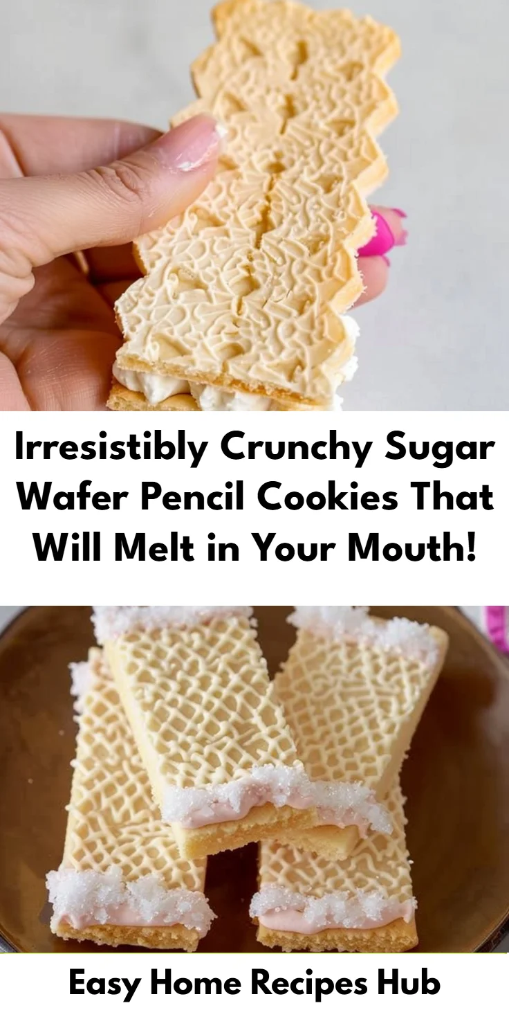 Sugar Wafer Pencil Cookies Recipe