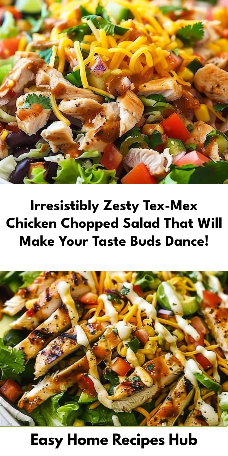 Tex-Mex Chicken Salad with Chopped Veggies