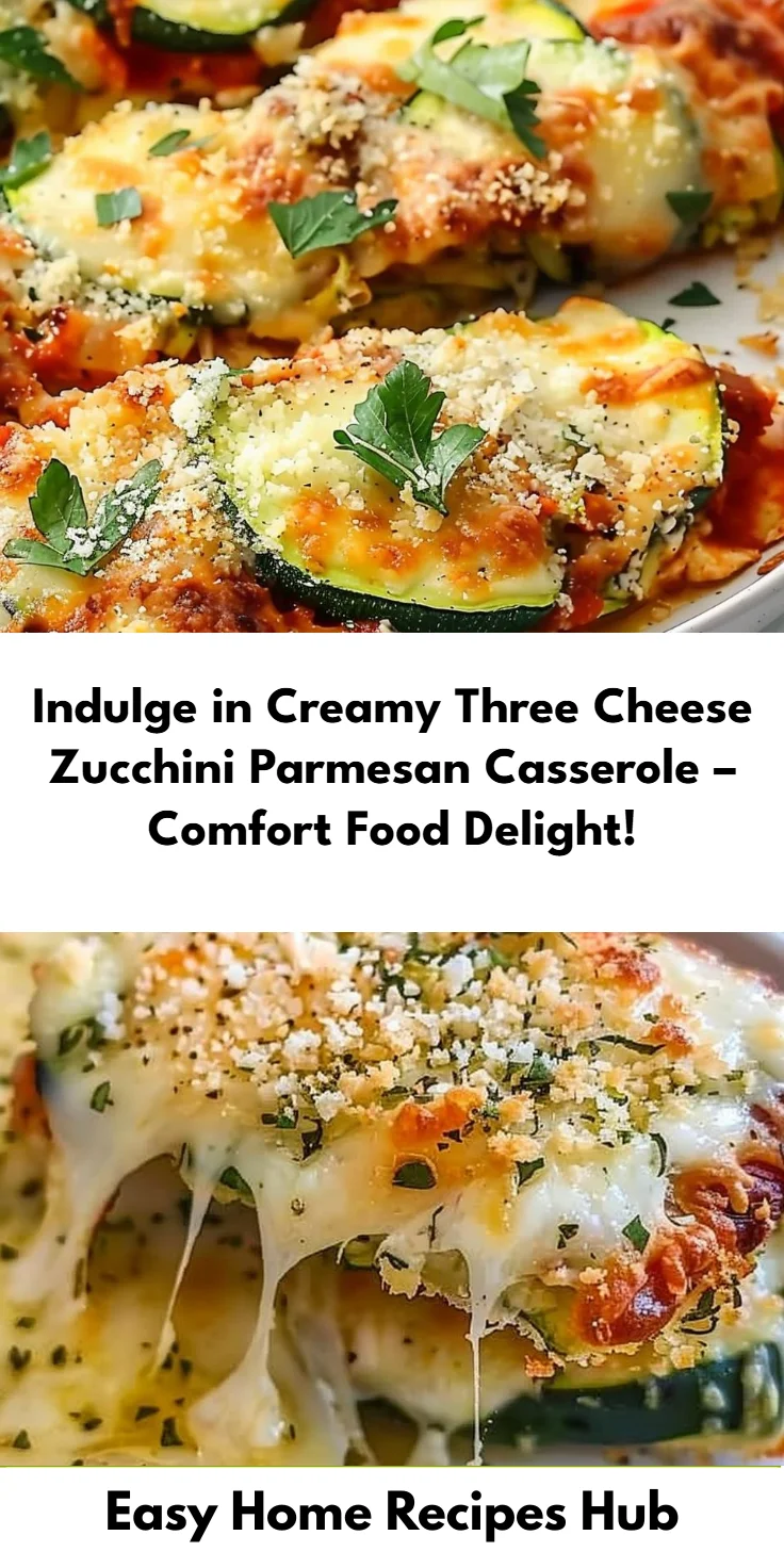 Three-Cheese Zucchini Parmesan
