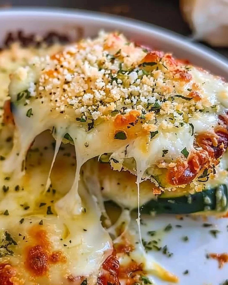 Three Cheese Zucchini Parmesan