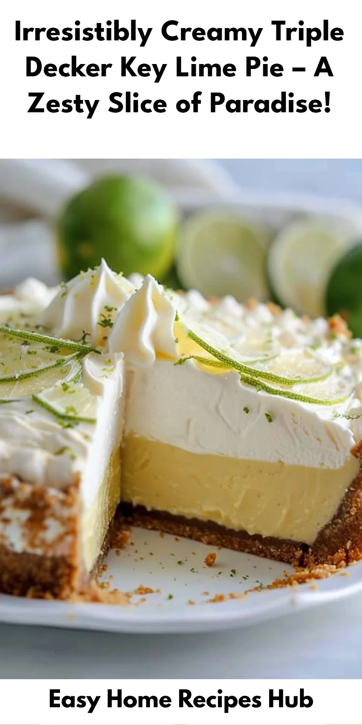 Triple Decker Key Lime Pie