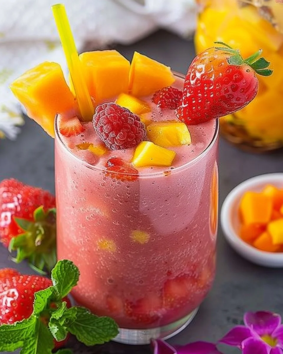 Sunrise Sunset Tropical Smoothie