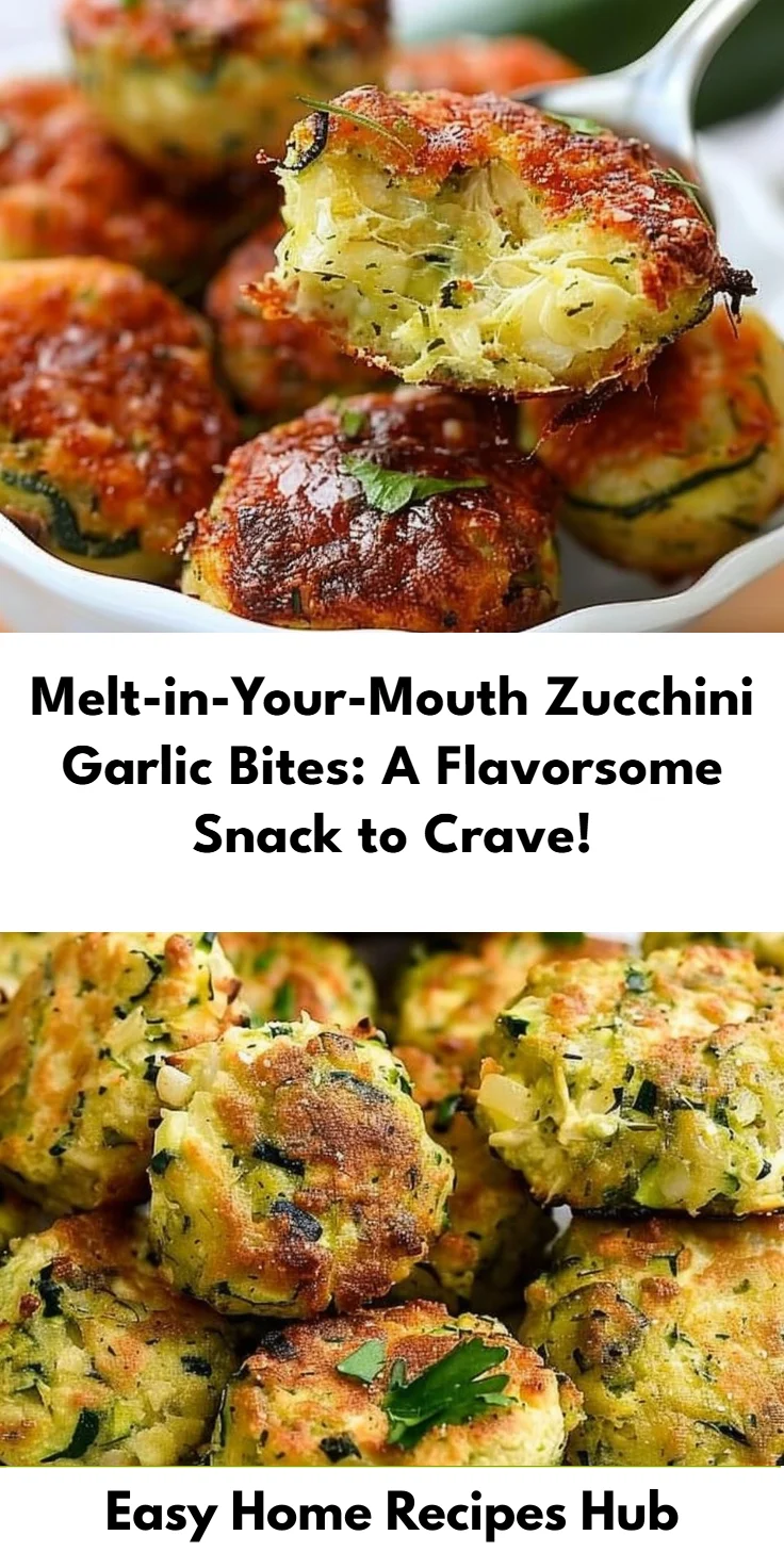 Zucchini Garlic Bites Recipe