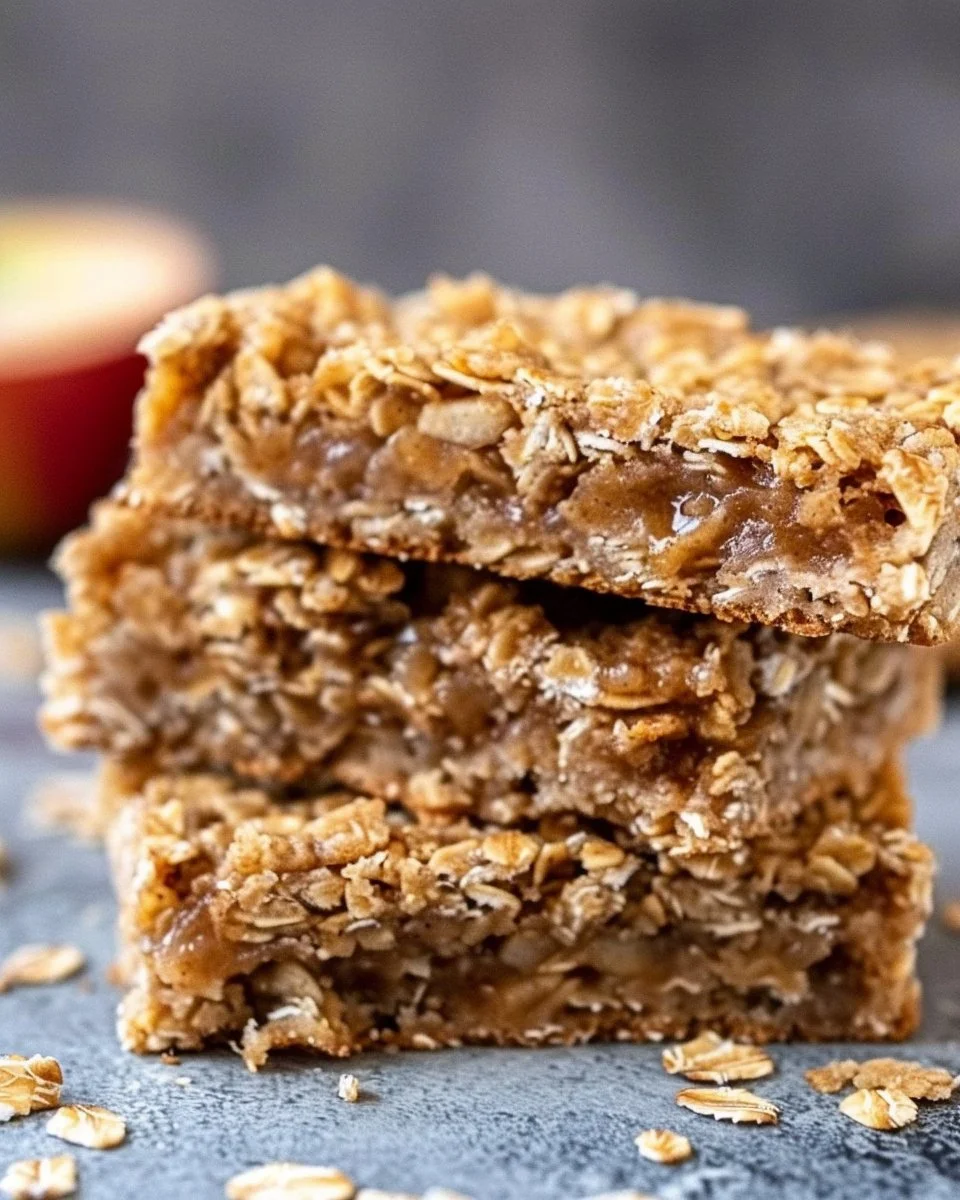 Soft and Chewy Apple Oatmeal Bars
