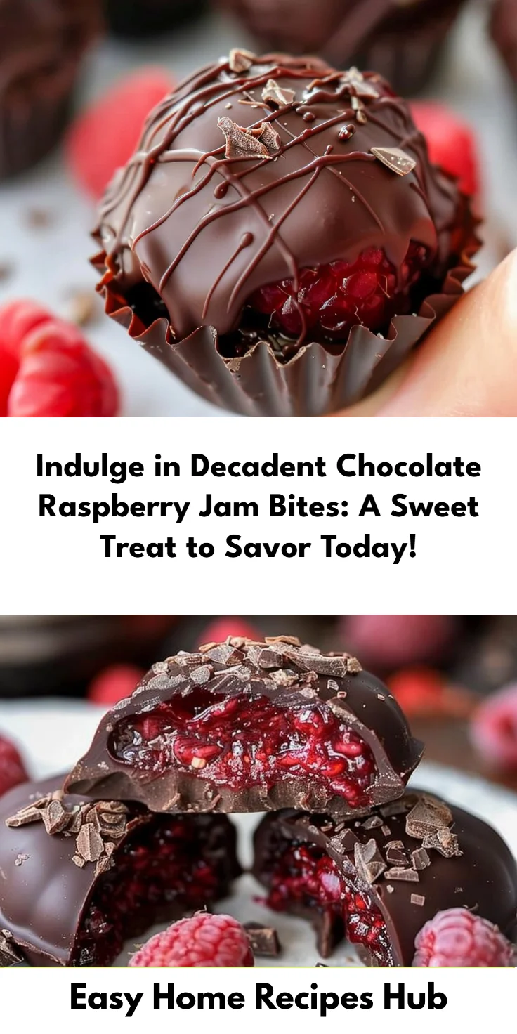 Chocolate Raspberry Jam Bites Recipe
