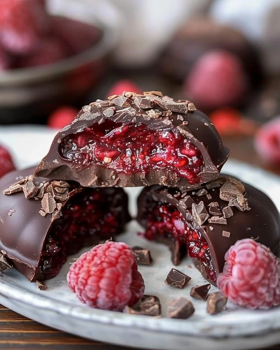 Chocolate Raspberry Jam Bites