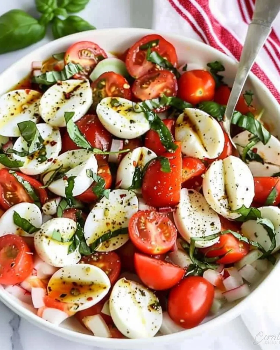 EASY Caprese Salad (10 minutes prep!) - I Heart Naptime