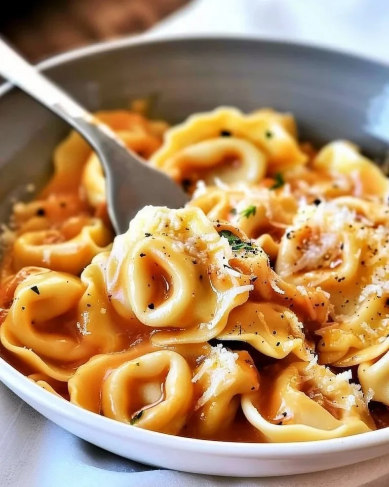 Creamy Instant Pot tortellini pasta ready in 15 minutes for quick dinners.