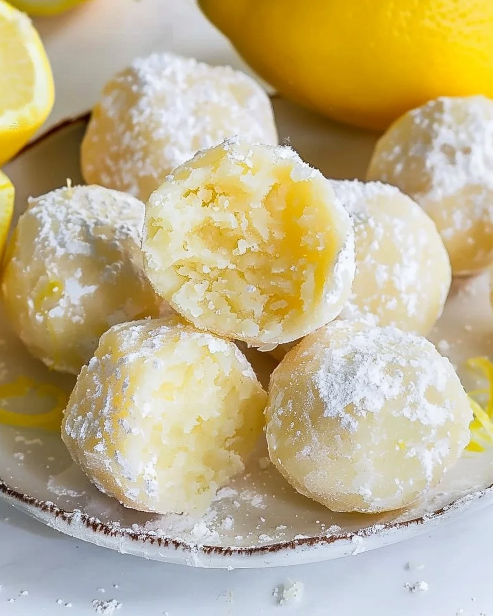 No Bake Lemon Truffles
