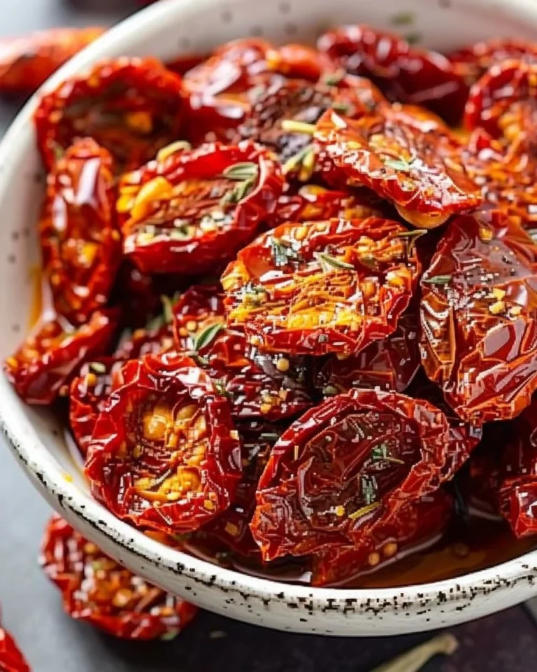 A bowl of sun-dried tomatoes, perfect for enhancing salads and pasta dishes.