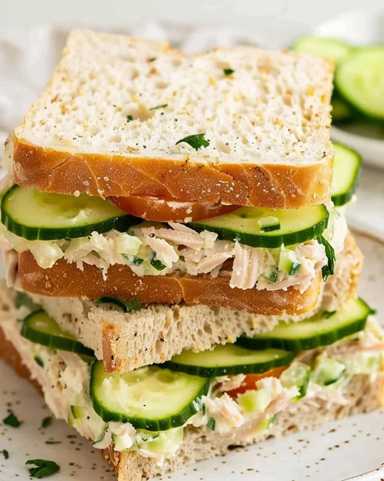 Tuna sandwich with fresh tomato slices served on a plate