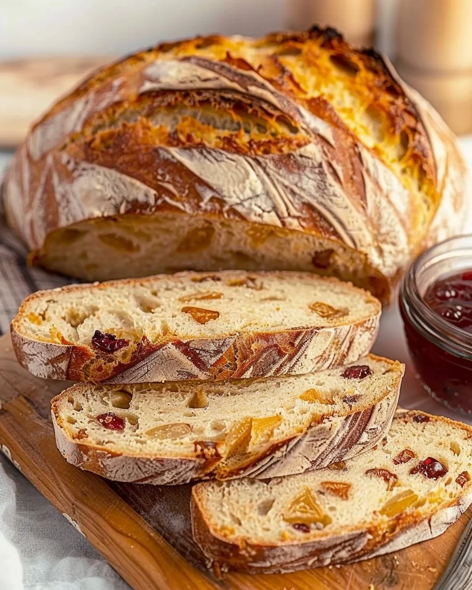 Freshly baked Harvest Bread with grains and seeds
