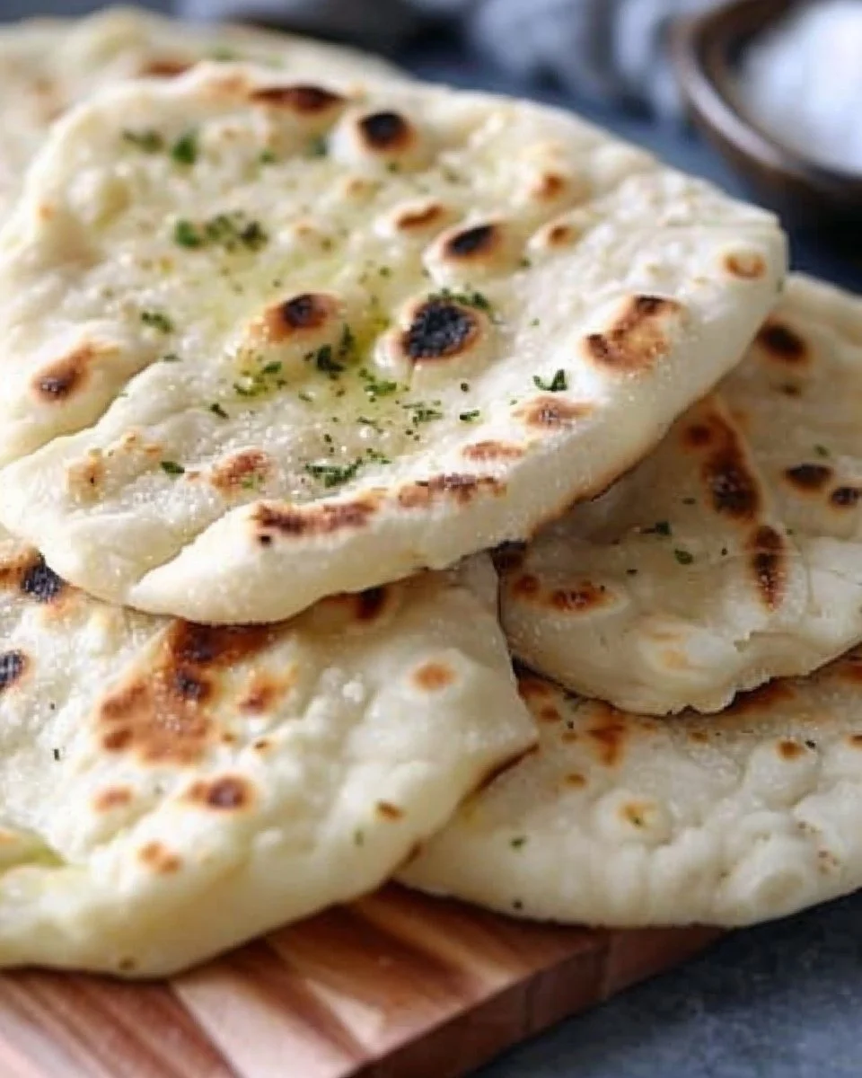 A delicious homemade flatbread ready to serve with various toppings.