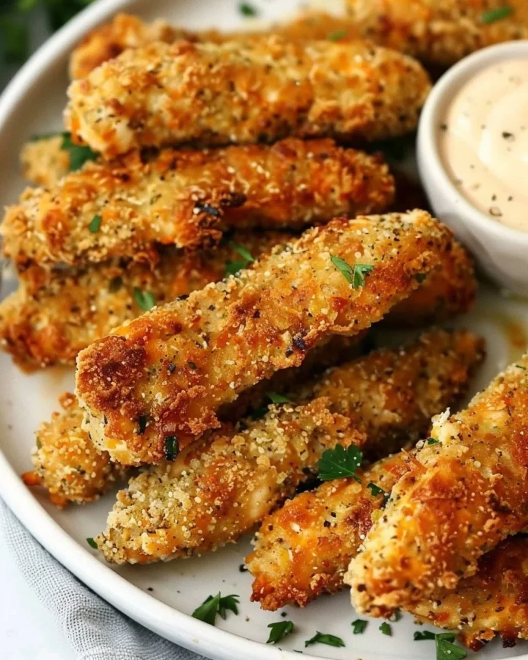 Plate of homemade vegetable chicken fingers for infants and toddlers
